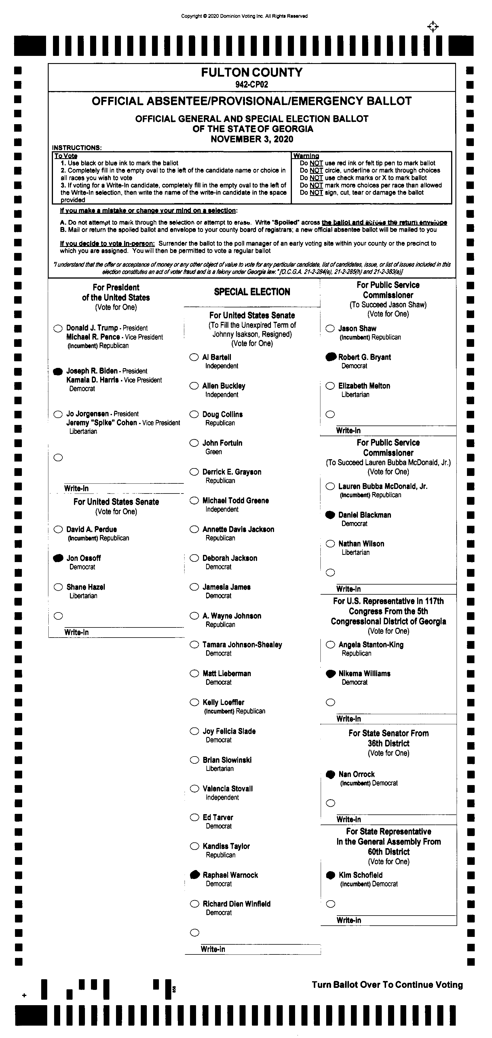 Doubled Ballot